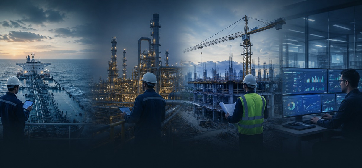 Inveya Industry Montage — Manufacturing, Maritime, Infrastructure, Energy & Enterprise Operations